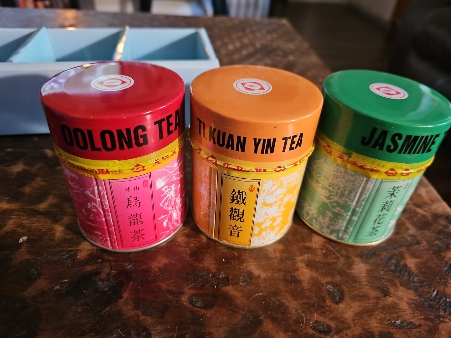 Vintage Ten Ren Tea Co. 3 Pack Oolong, Jasmine, Ti Kuan Yin