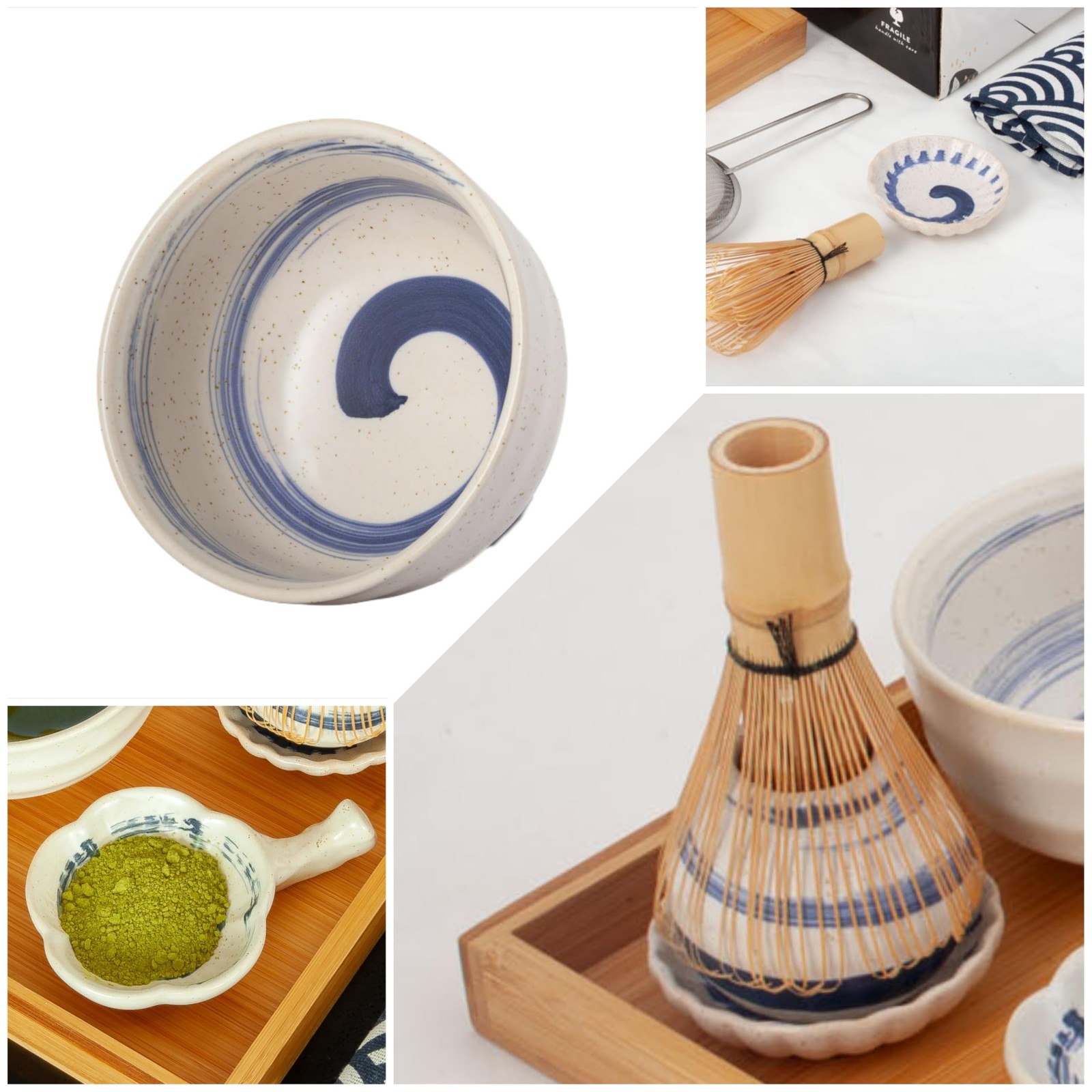 Unique Matcha Set: 9 pieces set, A Ceremonial Grade Kit For Matcha With 2 Thi…
