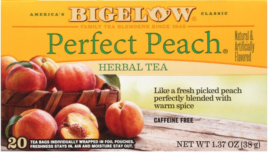Bigelow Perfect Peach Herbal Tea – 20 tea bags