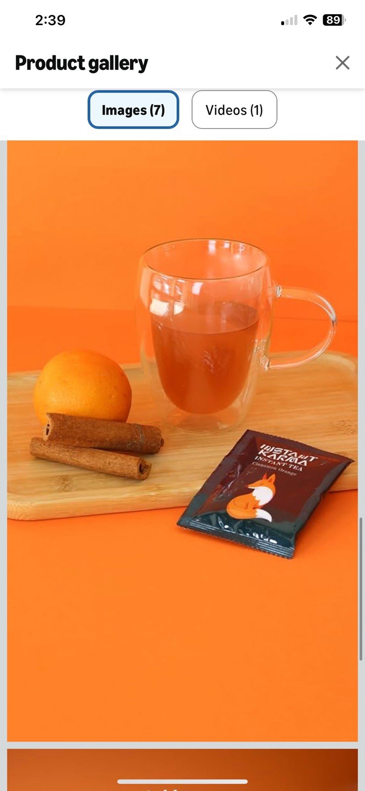 Instant Karma | Cinnamon Orange Instant Tea | All Natural, Caffeine-Free, 20