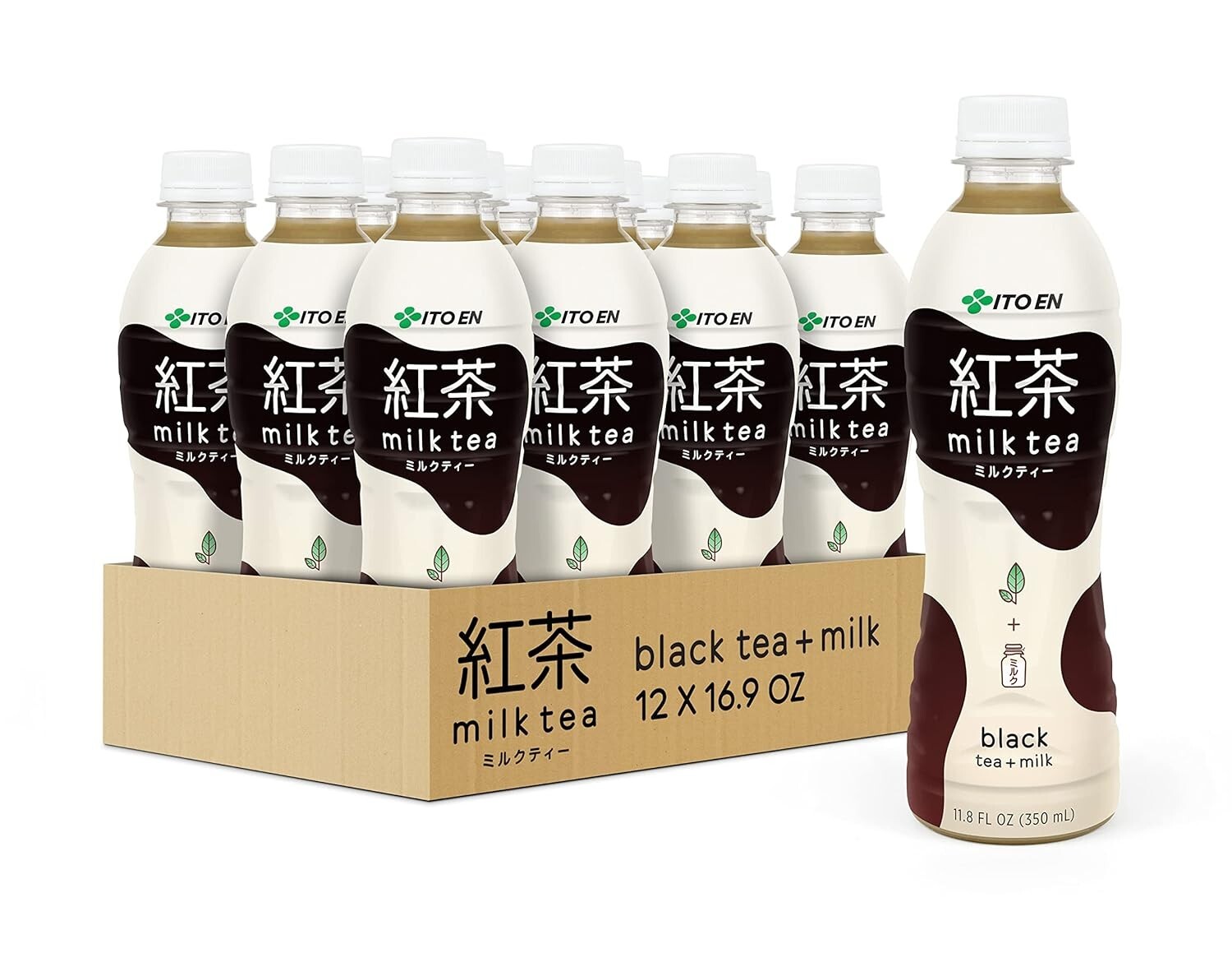 11.8 Oz Bottles of Sweetened Black Milk Tea – Perfect for On-the-Go Enjoyment