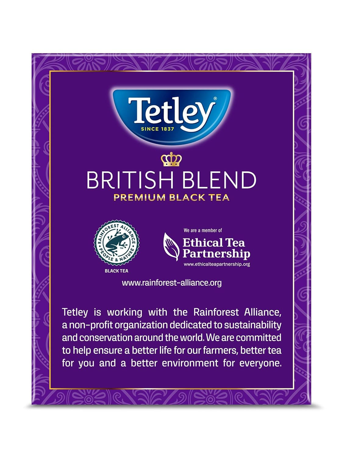 British Blend Premium Black Tea, 320 Teabags, Rainforest Alliance Certified