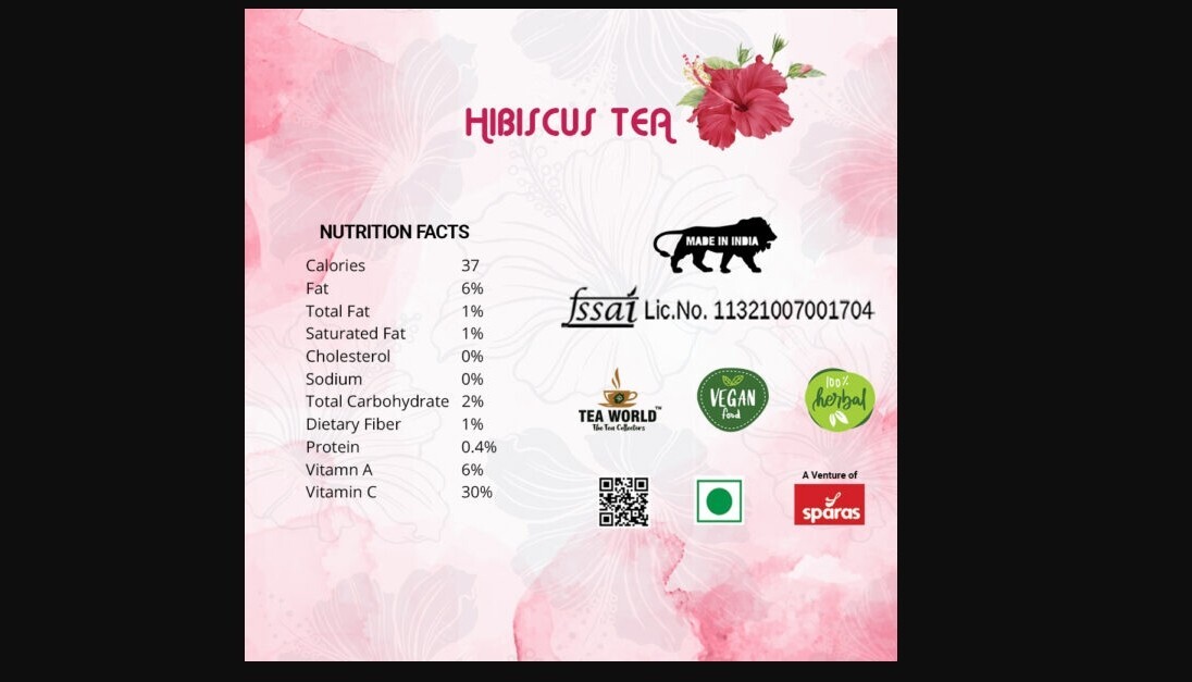 ORGANIC Premium Real Dried Cut Hibiscus Flowers Tea; African 1 LB