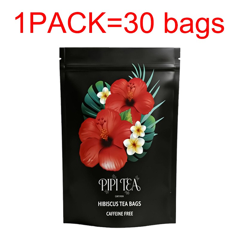 5X PiPi Tea Organic Hibiscus Tea Bags – Caffeine Free Herbal Tea Rich in Antioxi