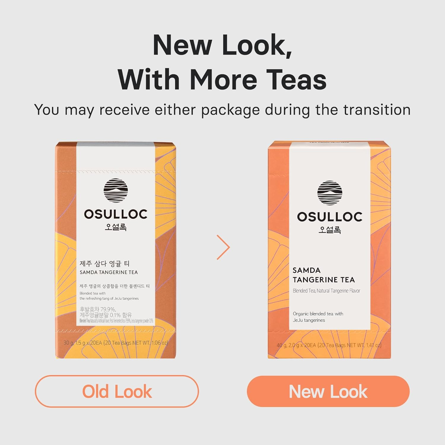 Tangerine Tea (Fresh Jeju Tangerine Flavor), Fruit Tea Blend, Premium Teabags fr