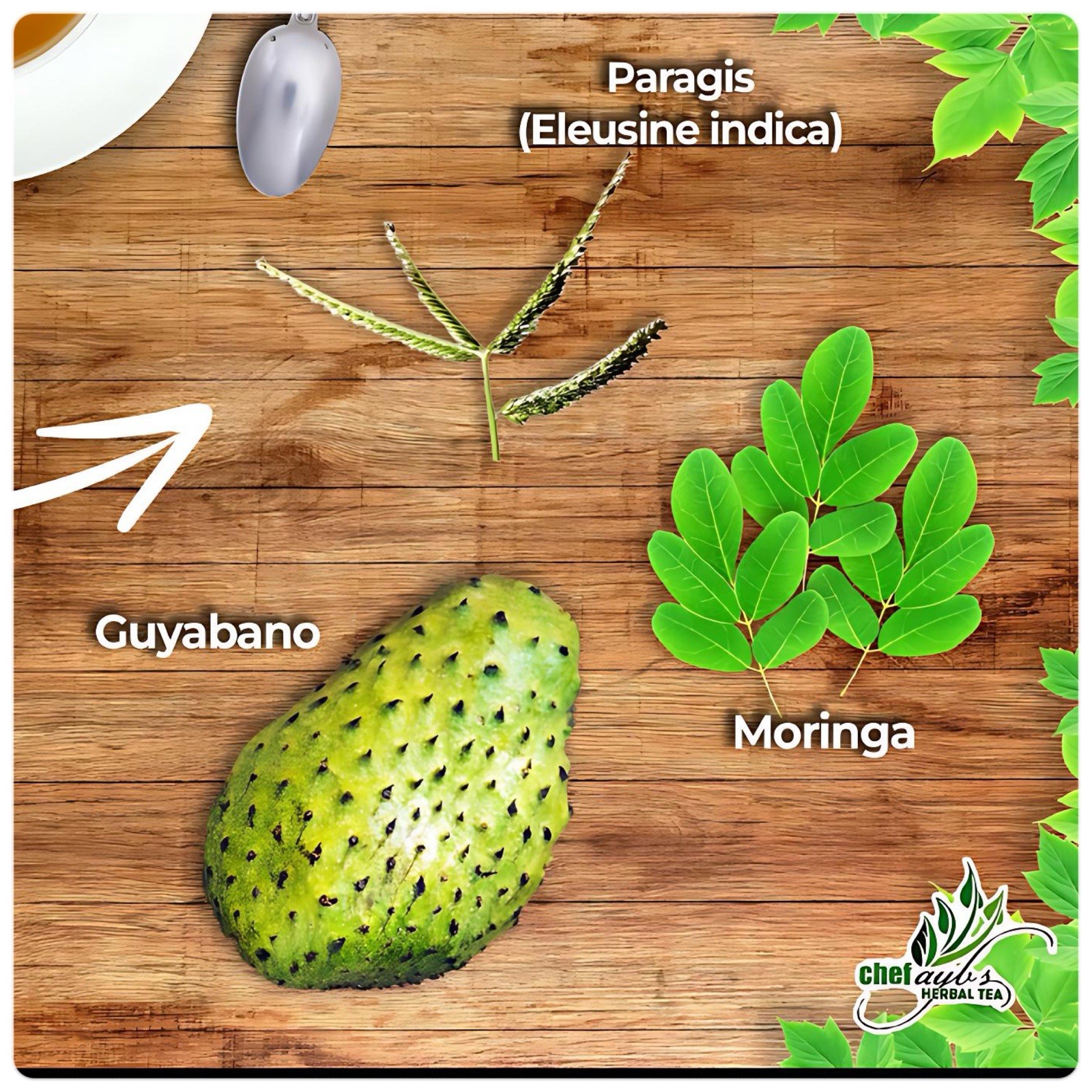 Chef Ayb’s Paragis with Moringa and Guyabano Tea (20 Tea bags)