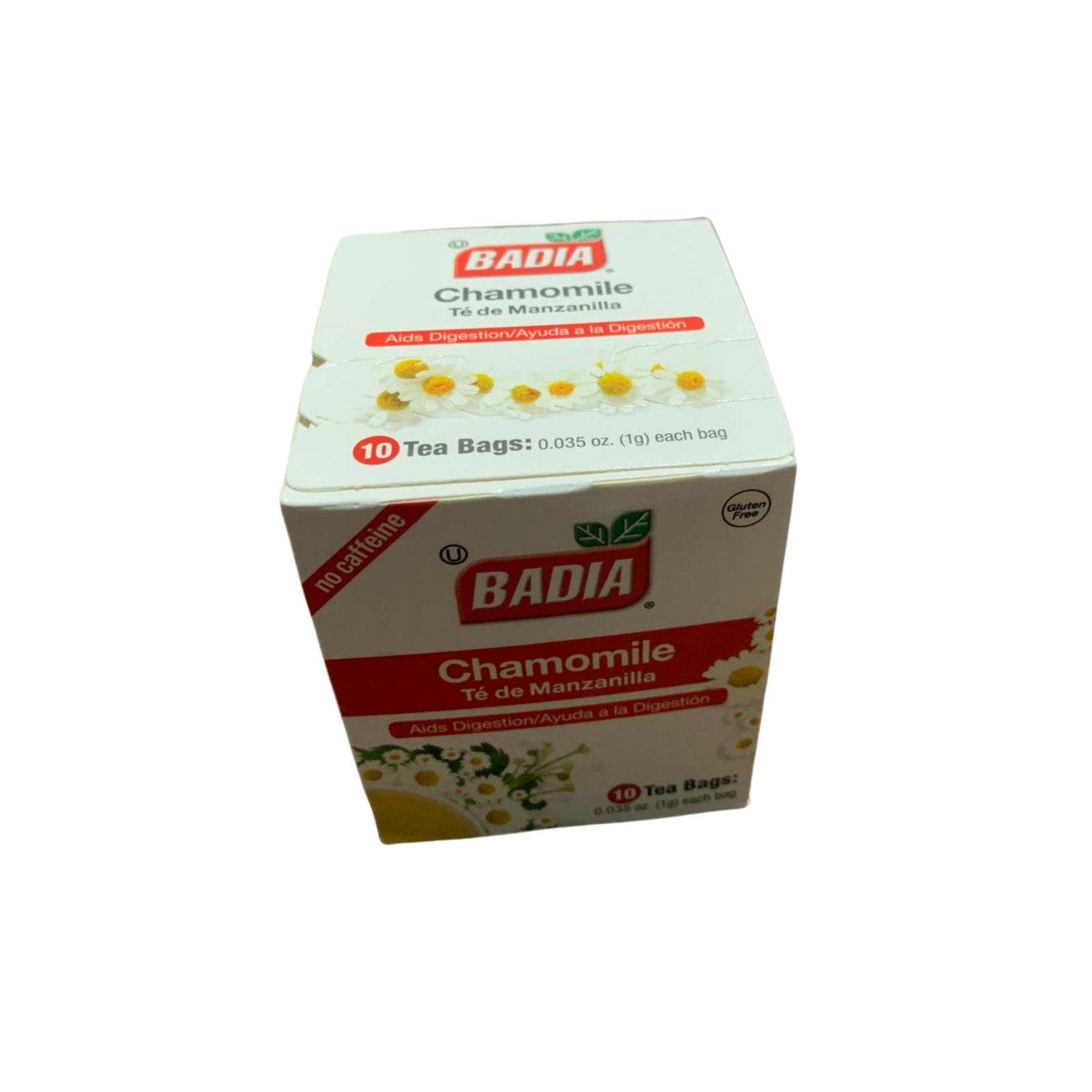 Badia Chamomile Tea 10 Tea Bags Caffeine Free Gluten Free Herbal Tea