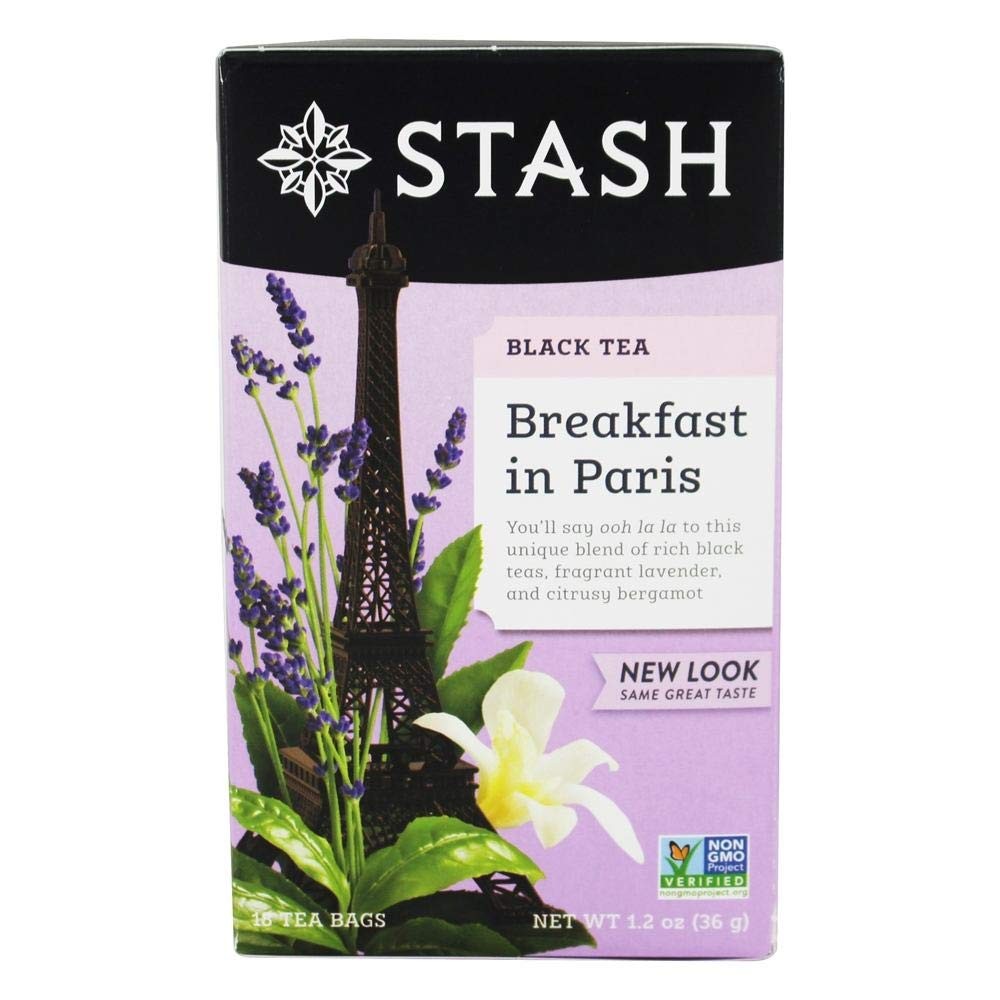Stash Tea Breakfast in Paris Black Tea, 18 18 Count (Pack of 1), No Color