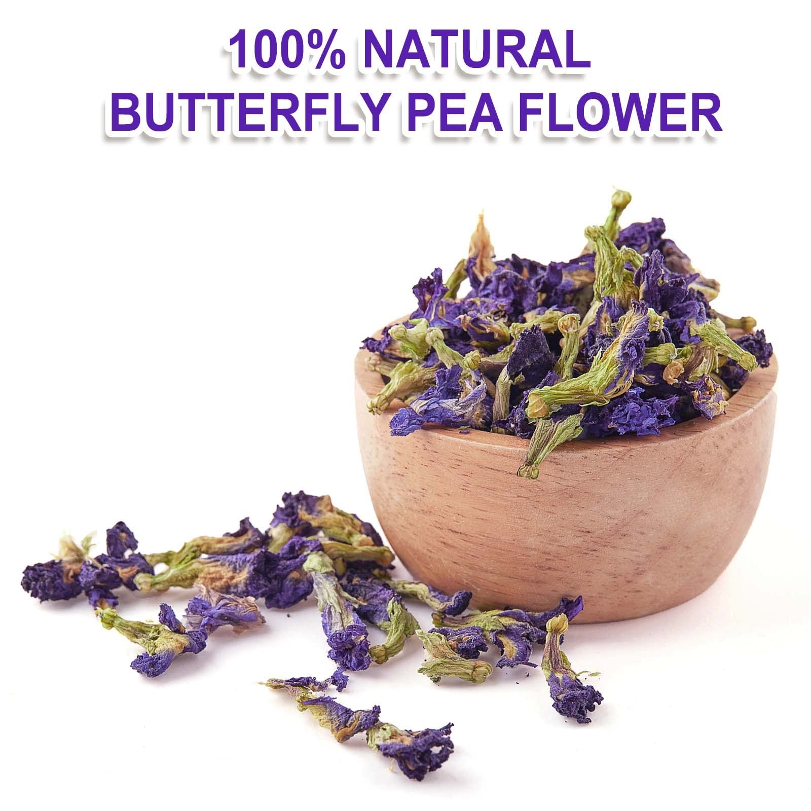 – Butterfly Pea Flower Tea – 50 Count Butterfly Pea Flower Tea Bags – Natural…