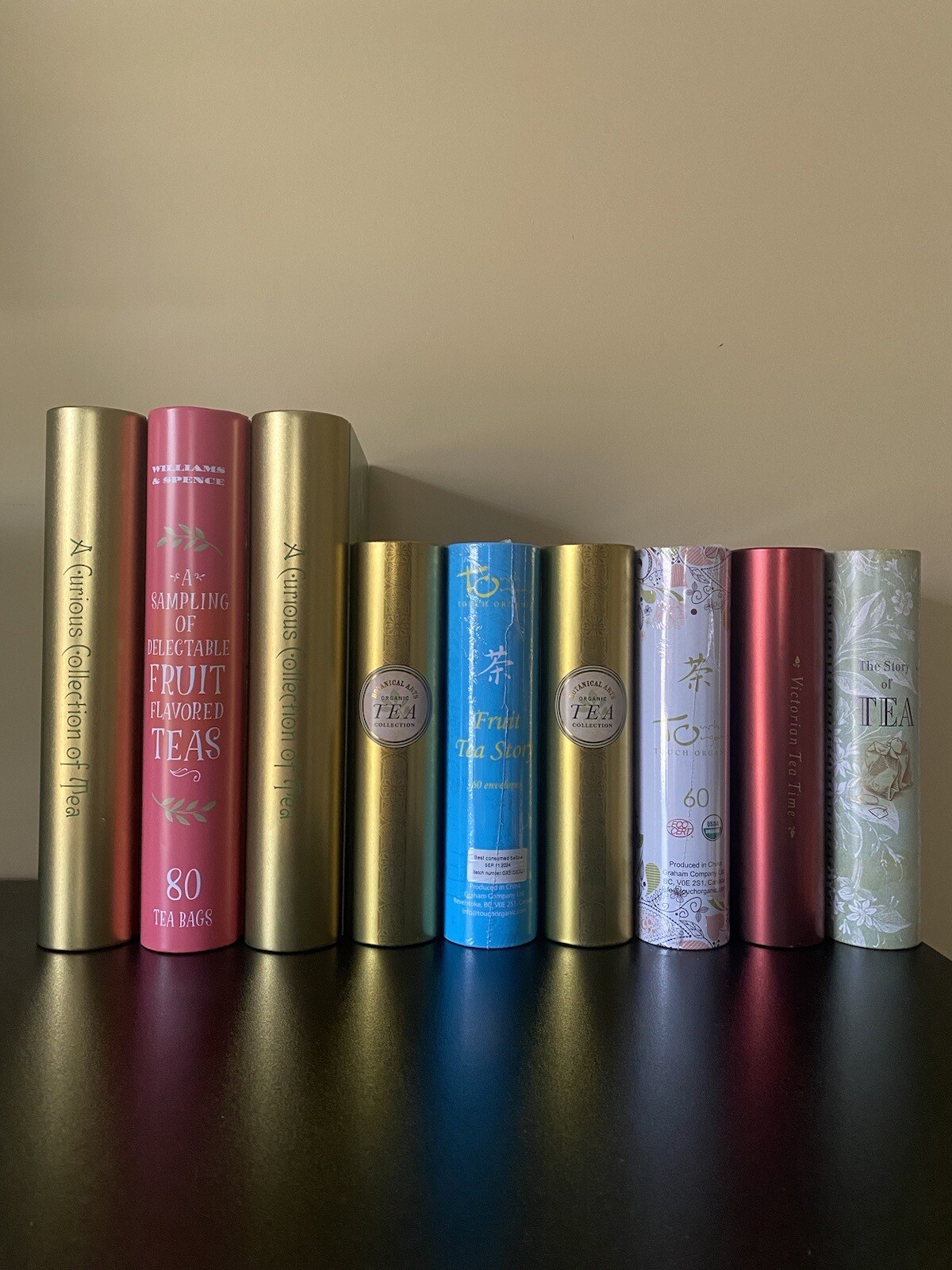 Touch Organic Tea Blends FRUIT TEA STORY Tin Book 60 Pages Elegant Tea Gift ☕️
