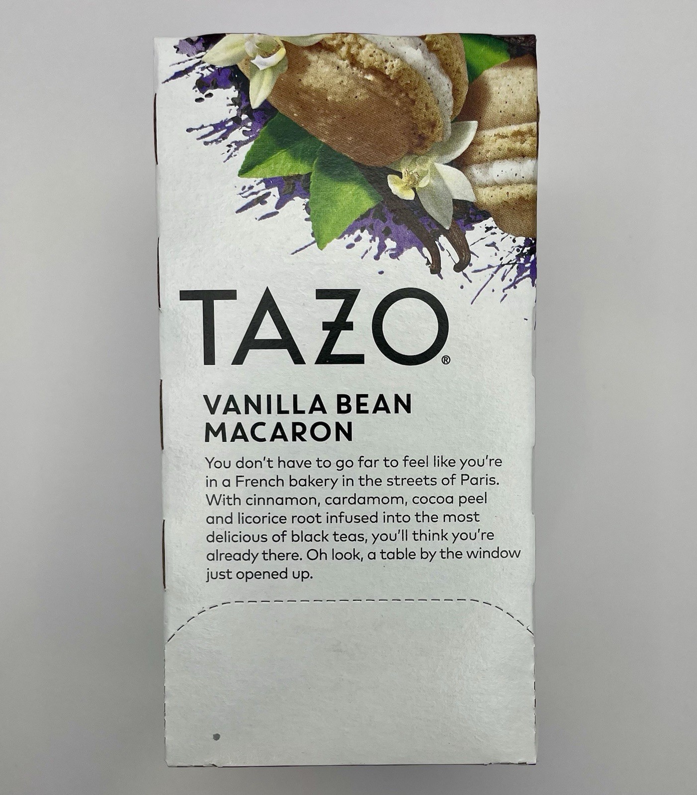 2x Tazo VANILLA BEAN MACARON- 15 Tea Bag Each(Pack of 2)
