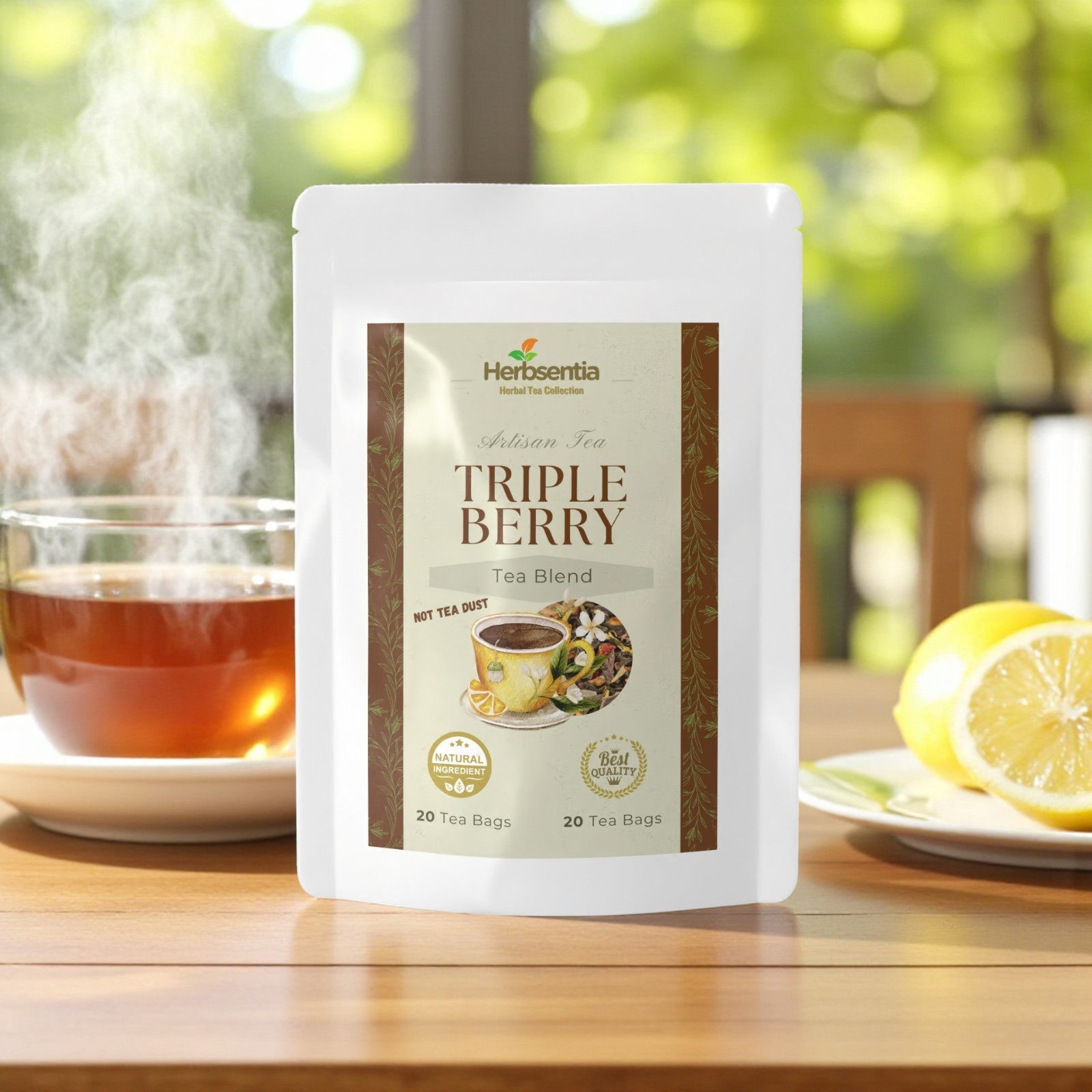 Triple Berry Tea – Fruity & Refreshing Herbal Blend