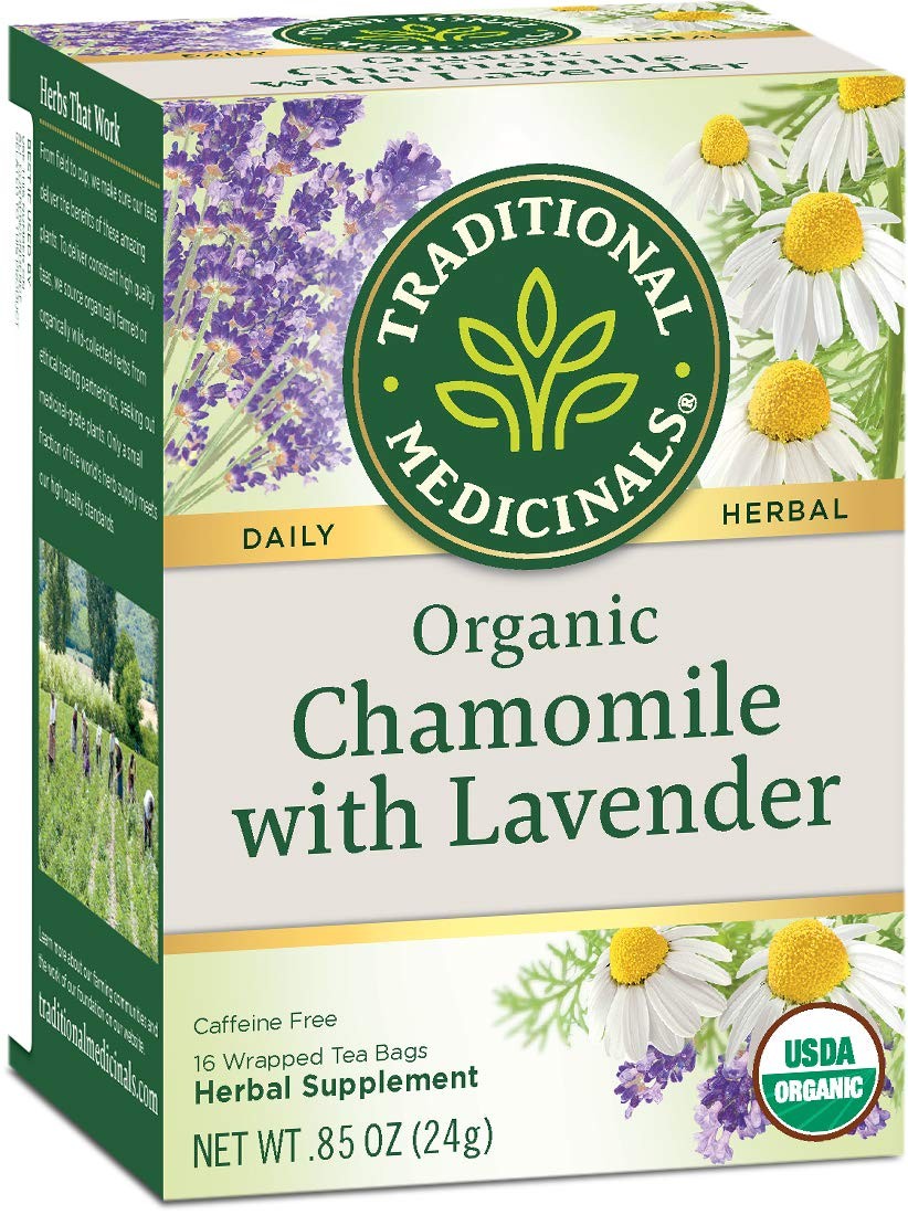 Organic Herbal Tea 16 Count Chamomile Lavender Lemon Balm Calm Digestive Rela…