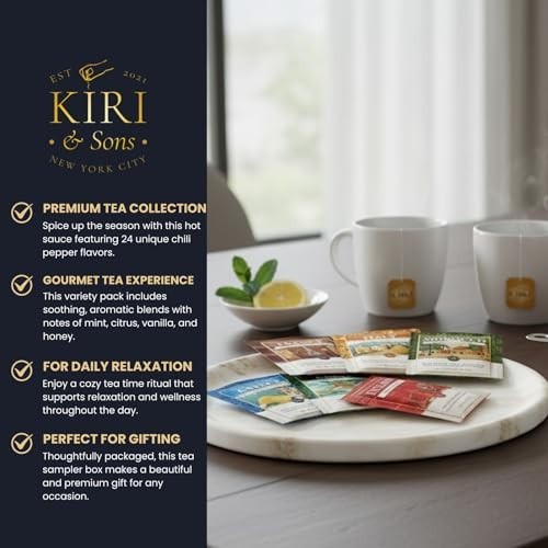 Exotic International Tea Bags Gift Set – 90 Count Variety Pack | Global Sampler