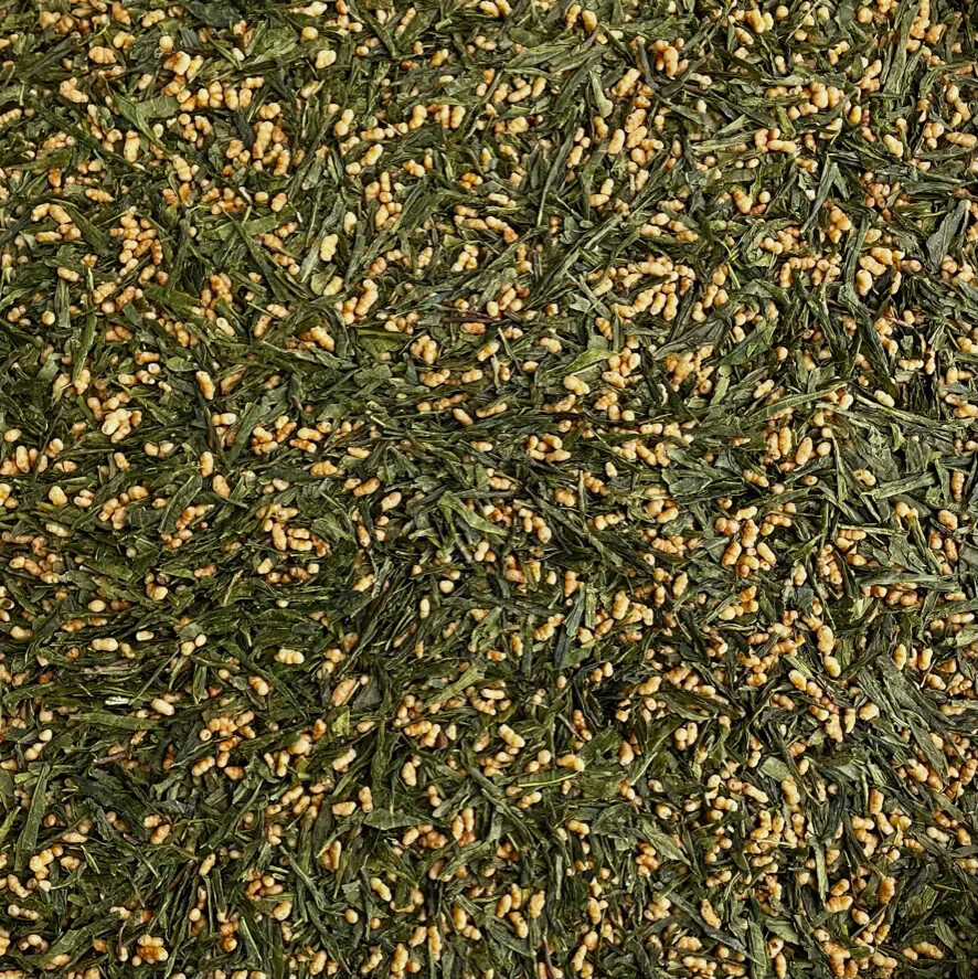 1 LB Genmaicha Genmachai Japanese Blended Loose Leaf Green Tea Natural Flavor
