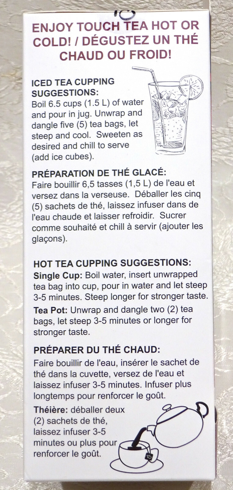 Touch Organic PASSIONFRUIT WHITE Tea Bags, 40 Bags, 2.5 oz