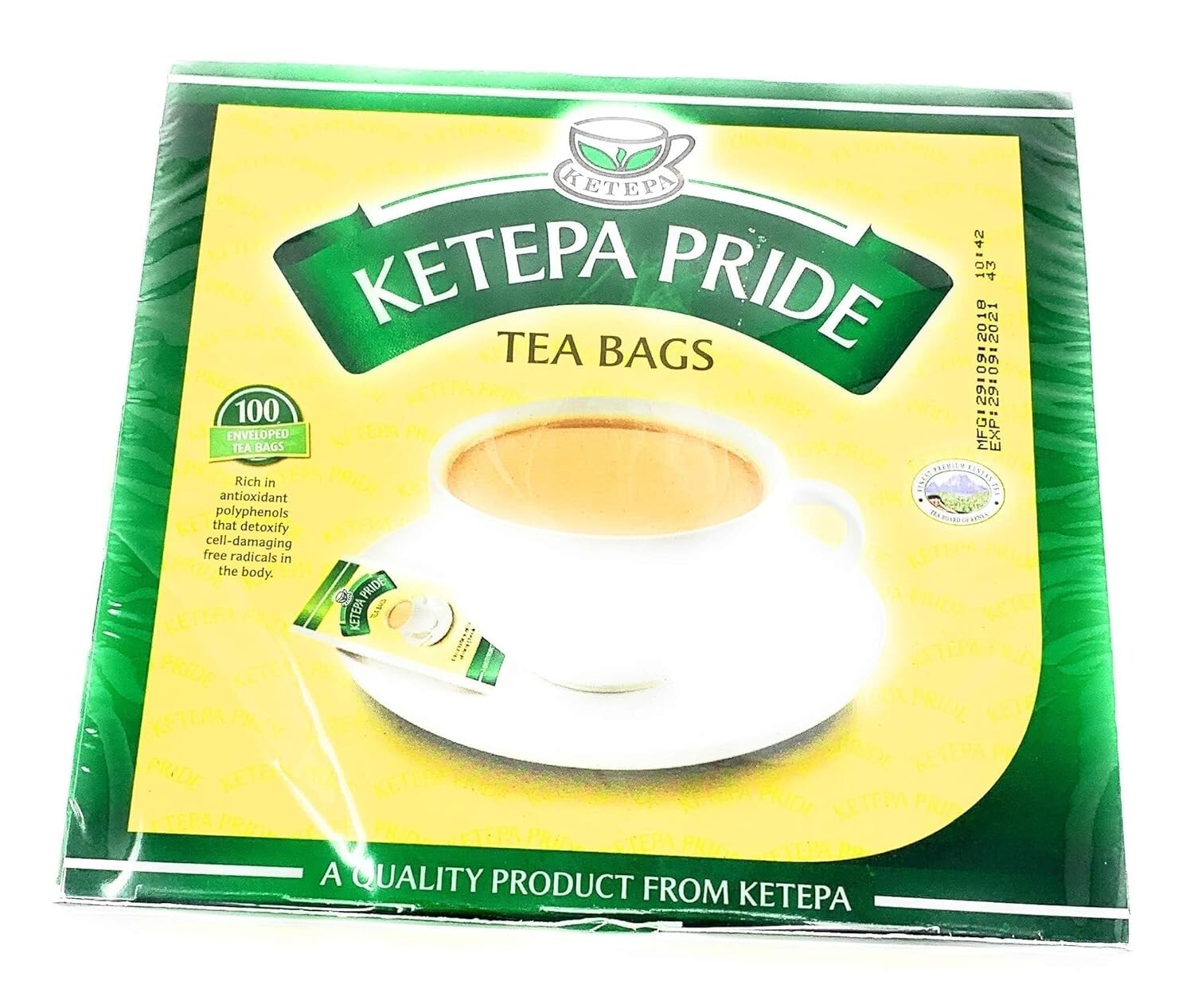 Refreshing 200g Kenyan Black Tea Pack with 100 Tagged Tea Bags – No Pesticides
