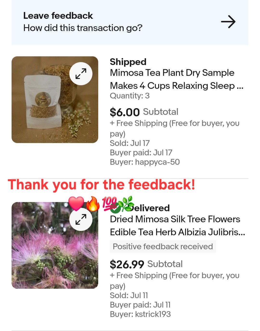 Dried Mimosa Silk Tree Flowers Edible Tea Herb Albizia Julibrissin Calming