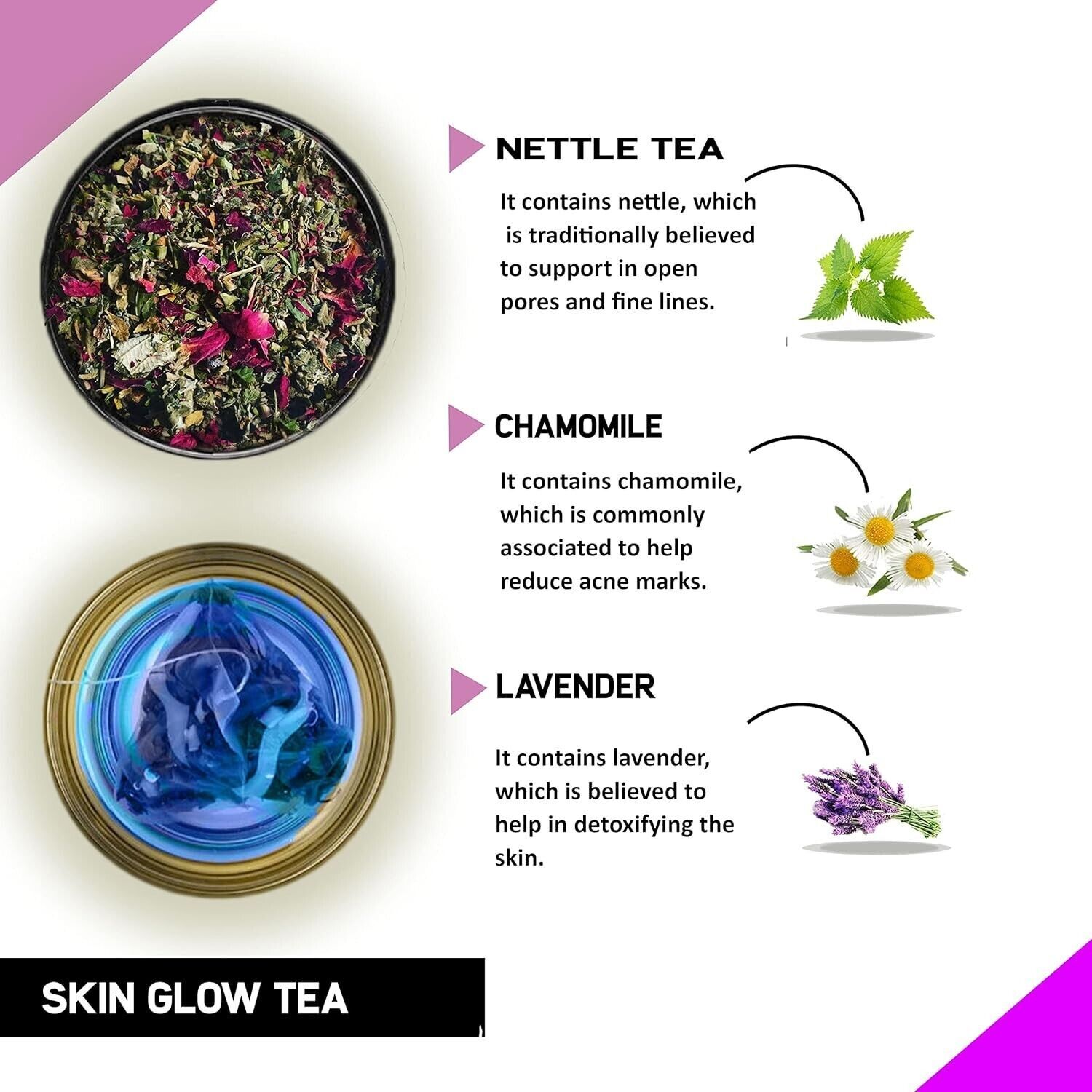 TEACURRY Skin Glow Tea (30 Tea Bags) Help In Skin Shine, Moisturized Skin