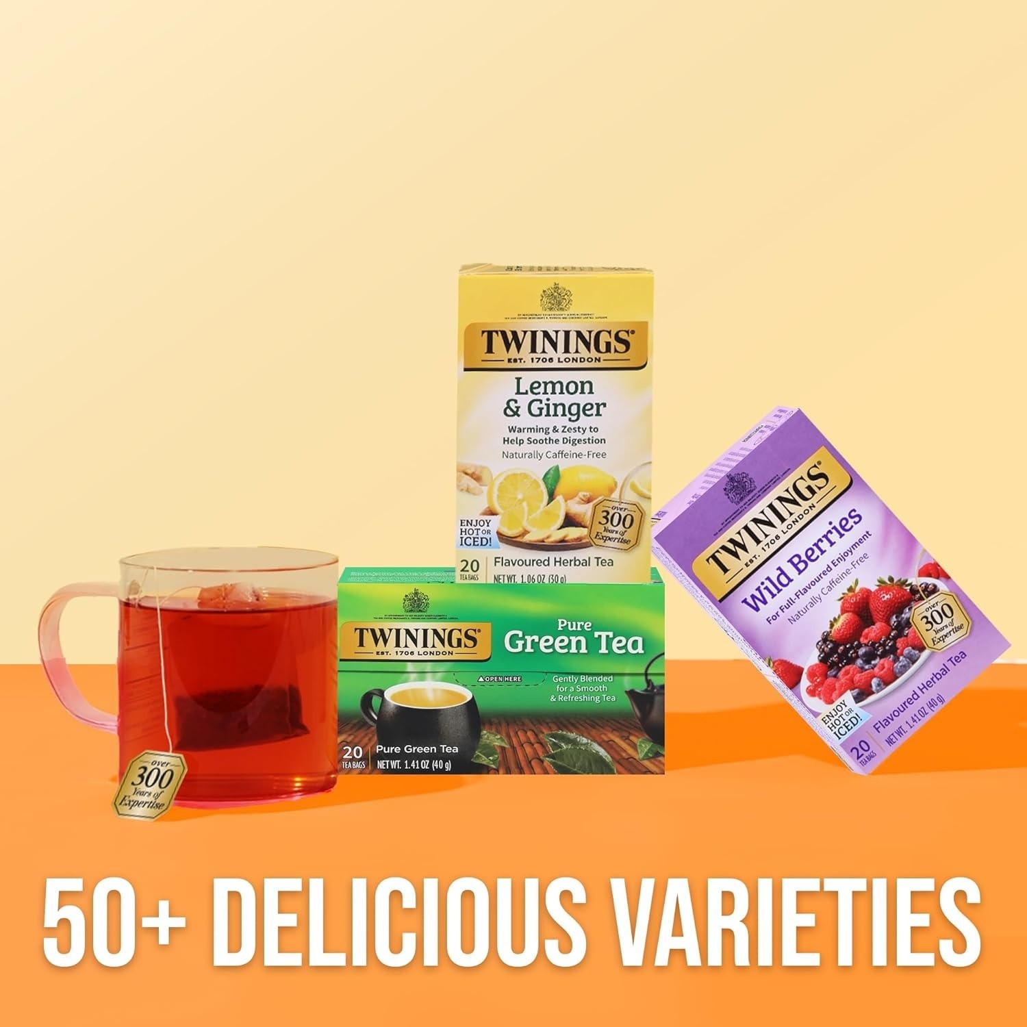 Twinings Wild Berries Herbal Tea 2 Pack (6Bx20ct Ea)…(a19.5)
