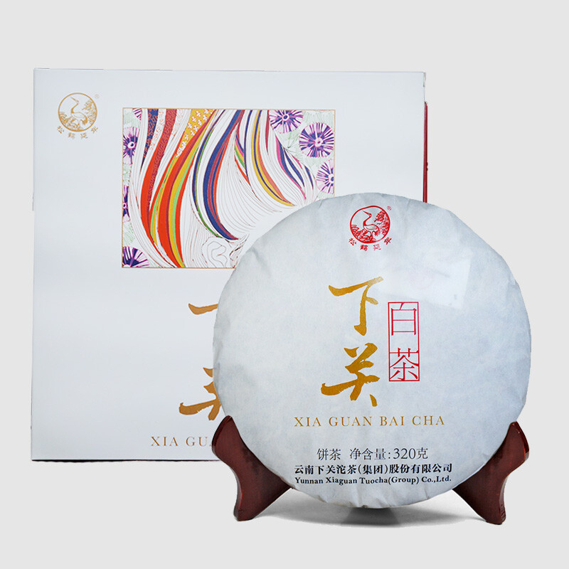 2018 XIA GUAN BAI CHA Dali White Tea Cake Tea Jinggu Moonlight Pu’er 320g Box