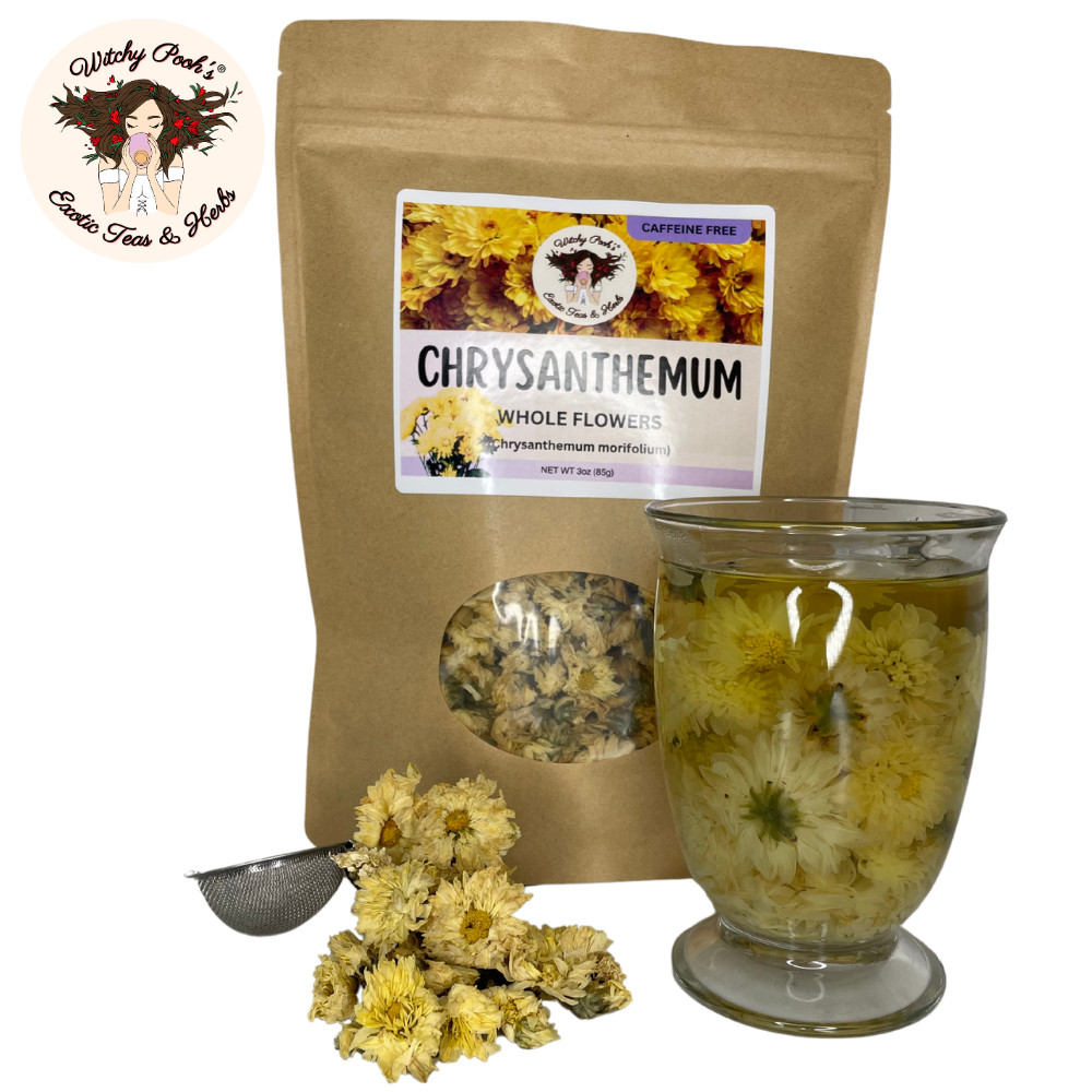 Witchy Pooh’s Chrysanthemum Tea – Whole Flowers, Caffeine Free
