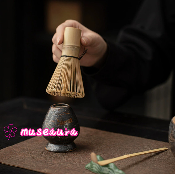 Powder Slip Glaze Matcha 4-Piece Set, Traditional Song Dynasty Matcha Tools