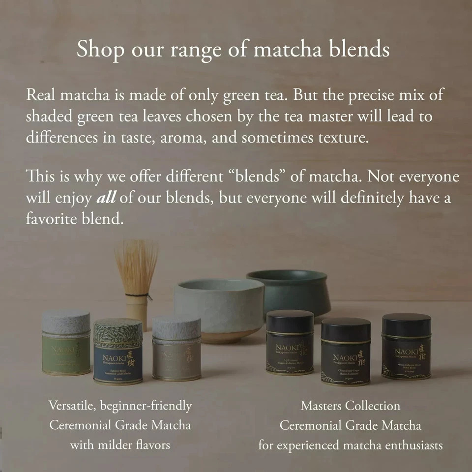 Naoki Matcha Superior, Ceremonial, Blend – Authentic Japanese, First Harvest Cer