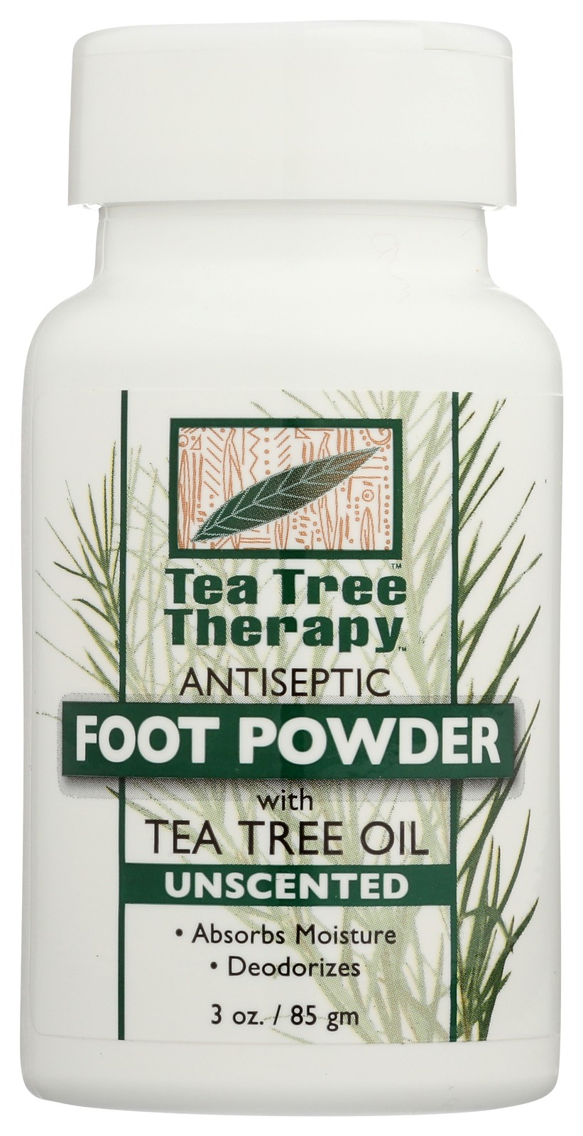 Tea Tree Therapy Antiseptic Foot Powder With Oil Unscented 3 Oz 3 Pack