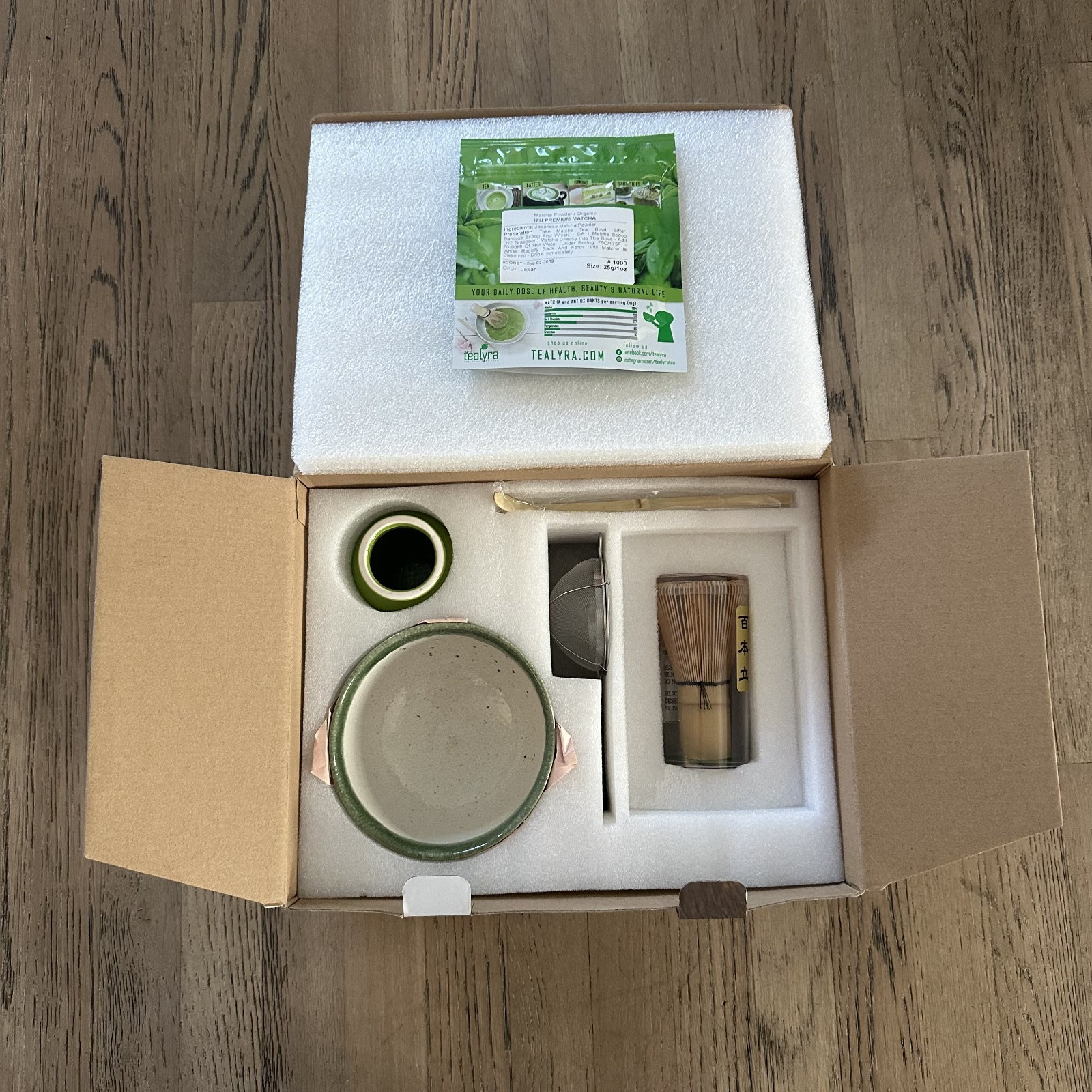 Tealyra Matcha Start Up Kit: Bowl Whisk Scoop Holder Sifter Japanese Tea NIB
