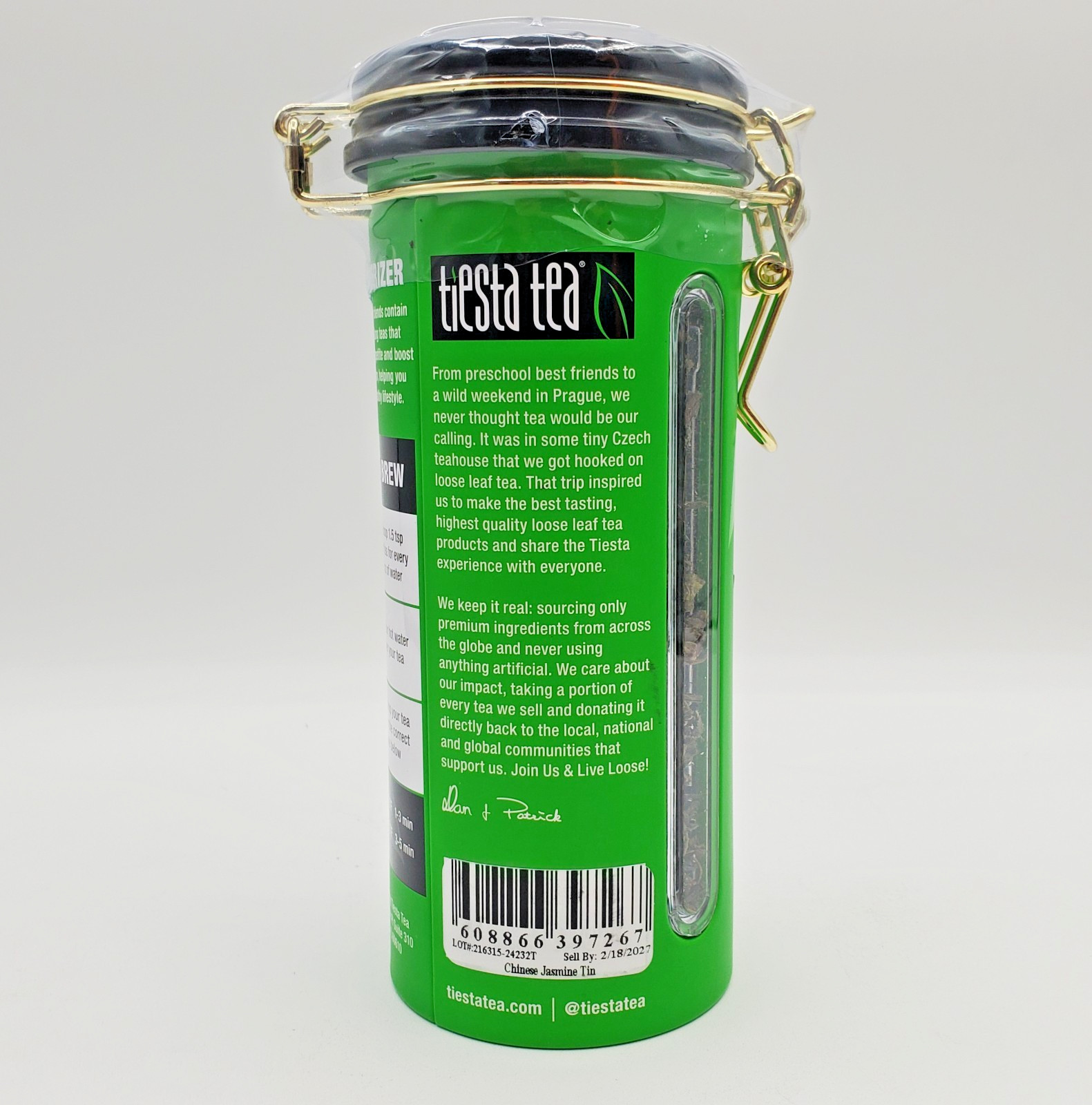 Tiesta Tea Chinese Jasmine 5oz Classic Green Tea Petals Loose Leaf Slenderizer