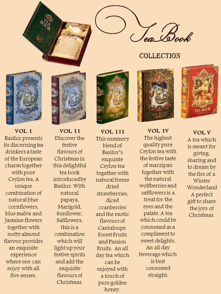 Basilur Ceylon tea, Gift Tea Book Collection, 100g (3.52oz)