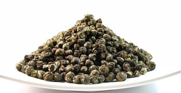 Greenhilltea Jasmine green tea Jasmine Pearl loose leaf tea 4.00 OZ