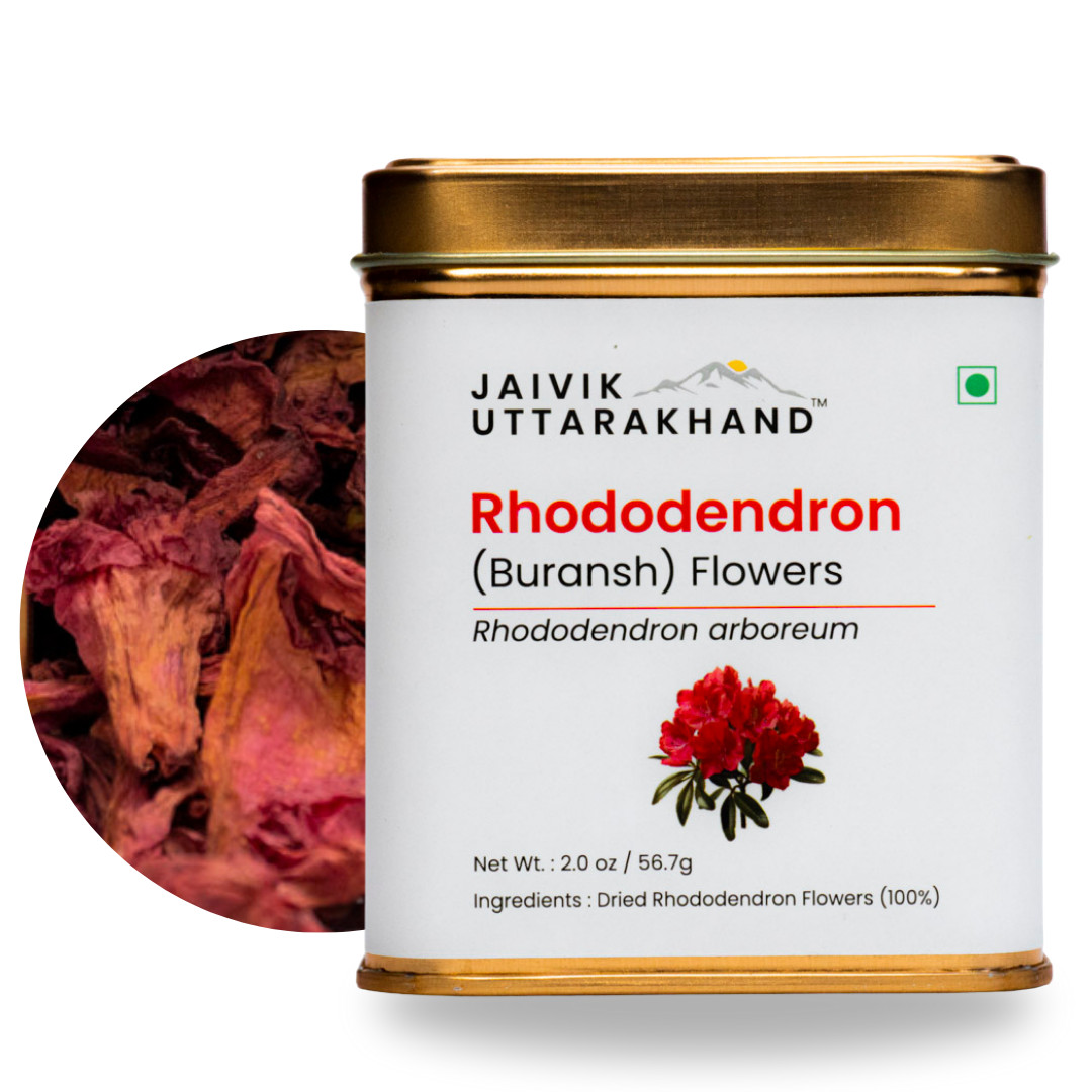 Jaivik Uttarakhand – Rhododendron (Buransh) Flower Tea, Nourishes Skin