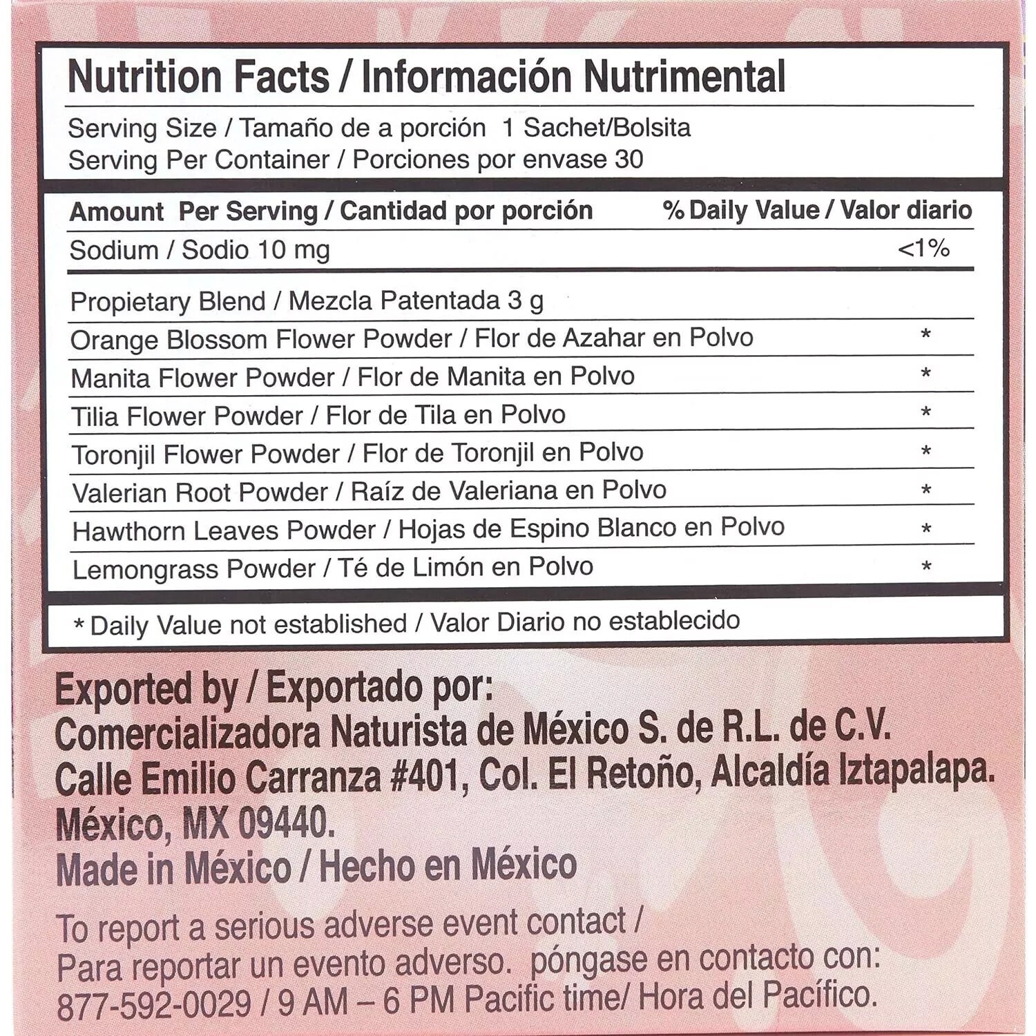 Me Vale Madre Natural Calming Tea: 100% Natural for Relaxation, Support…