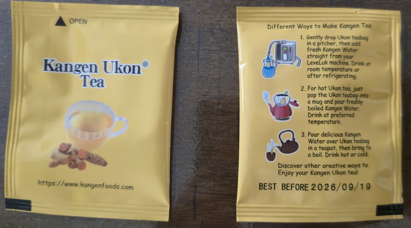 Kangen Ukon Tumeric Tea,60 Bags 100% organic, Sealed New in Enagic,Okinawa,Japan