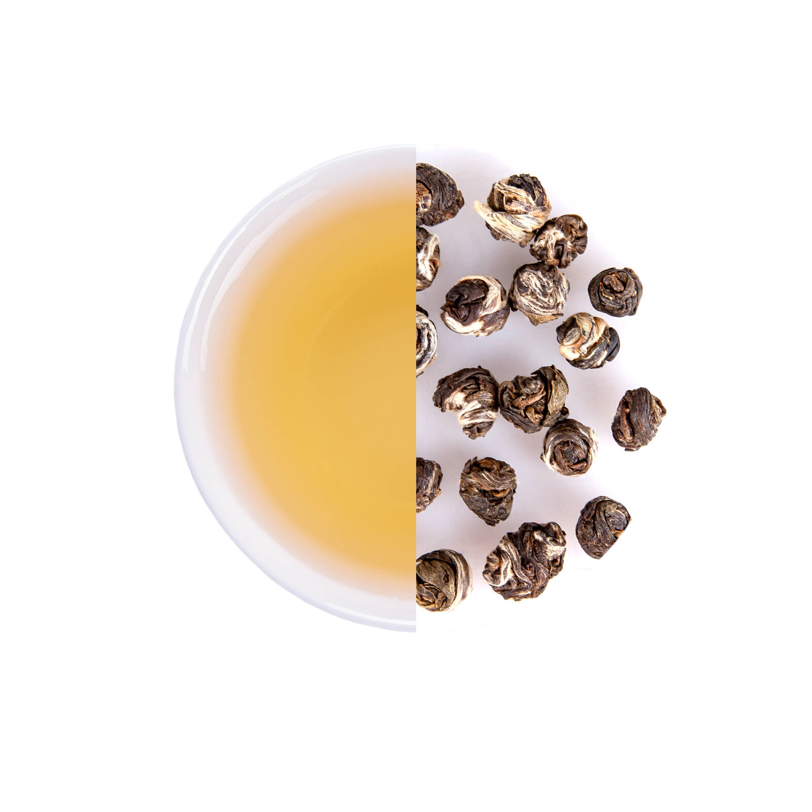 Organic Jasmine Pearl Tea Hand Roll Tea Jasmine Green Tea Dragon Ball Tea