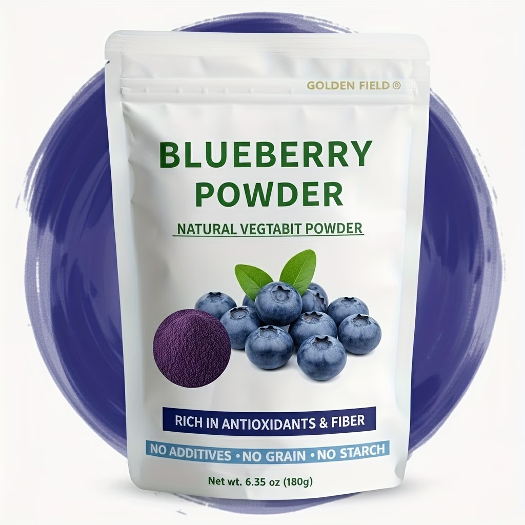 Blueberry Powder Natural Fruit Powder Freeze Dried Cold Pressed No Additives