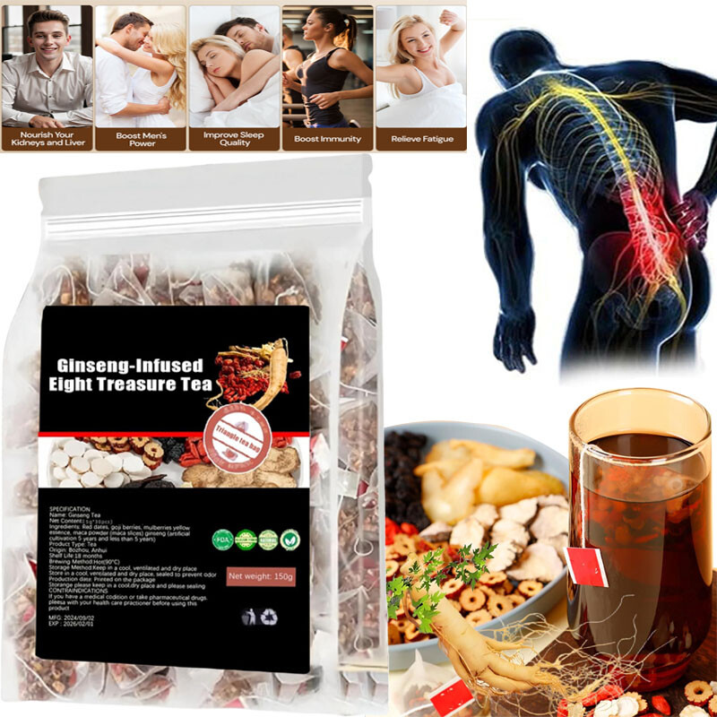 Ginseng-infused Eight Treasure Tea ,Kidney Tea ,Liver tea , Kidney Health Tea