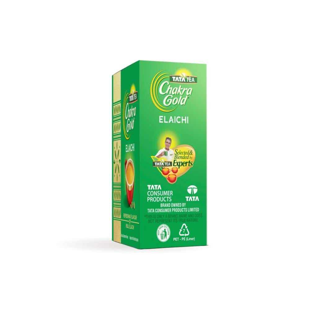Tata Tea Chakra Gold ELAICHI -Cardamom Refreshing Flavor -250 Gram -Free Ship