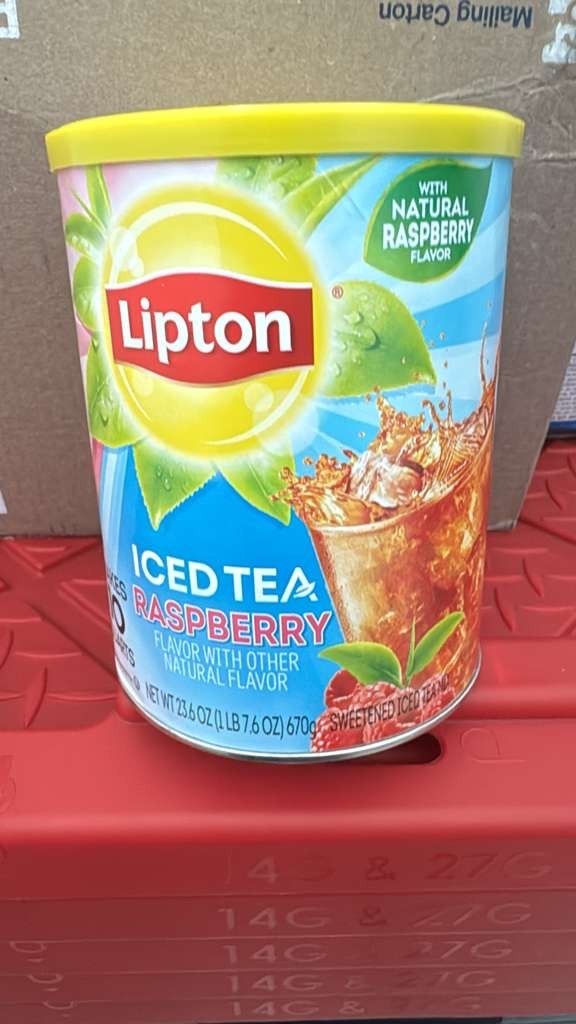 Lipton Iced Tea Raspberry Iced Tea Mix, Makes 10 Quarts NEW HTF Exp 05/27