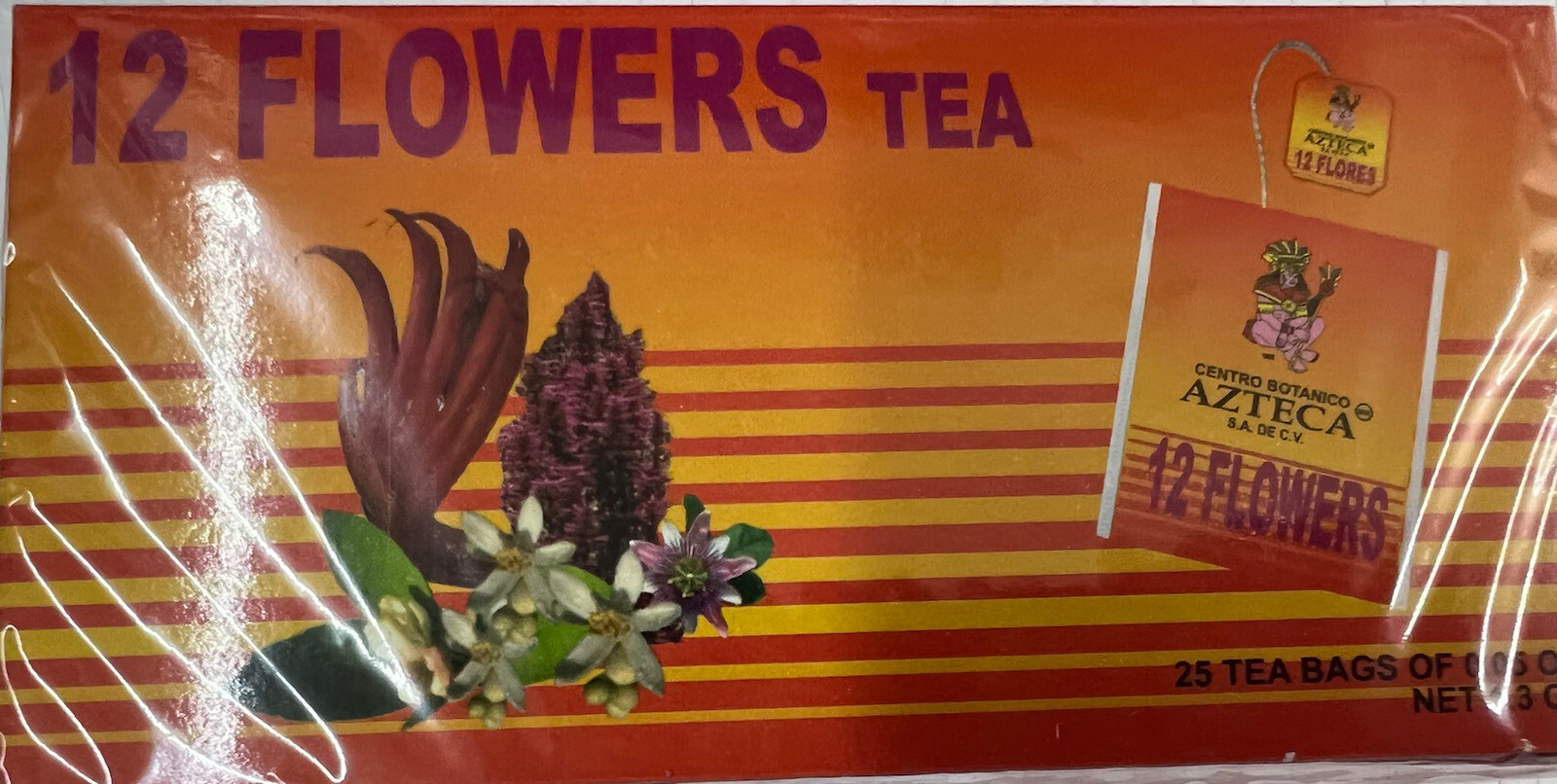 Te de 12 Flores 25 Tea Bags Flor De Manita Flor De Toronja Toronjil Limon