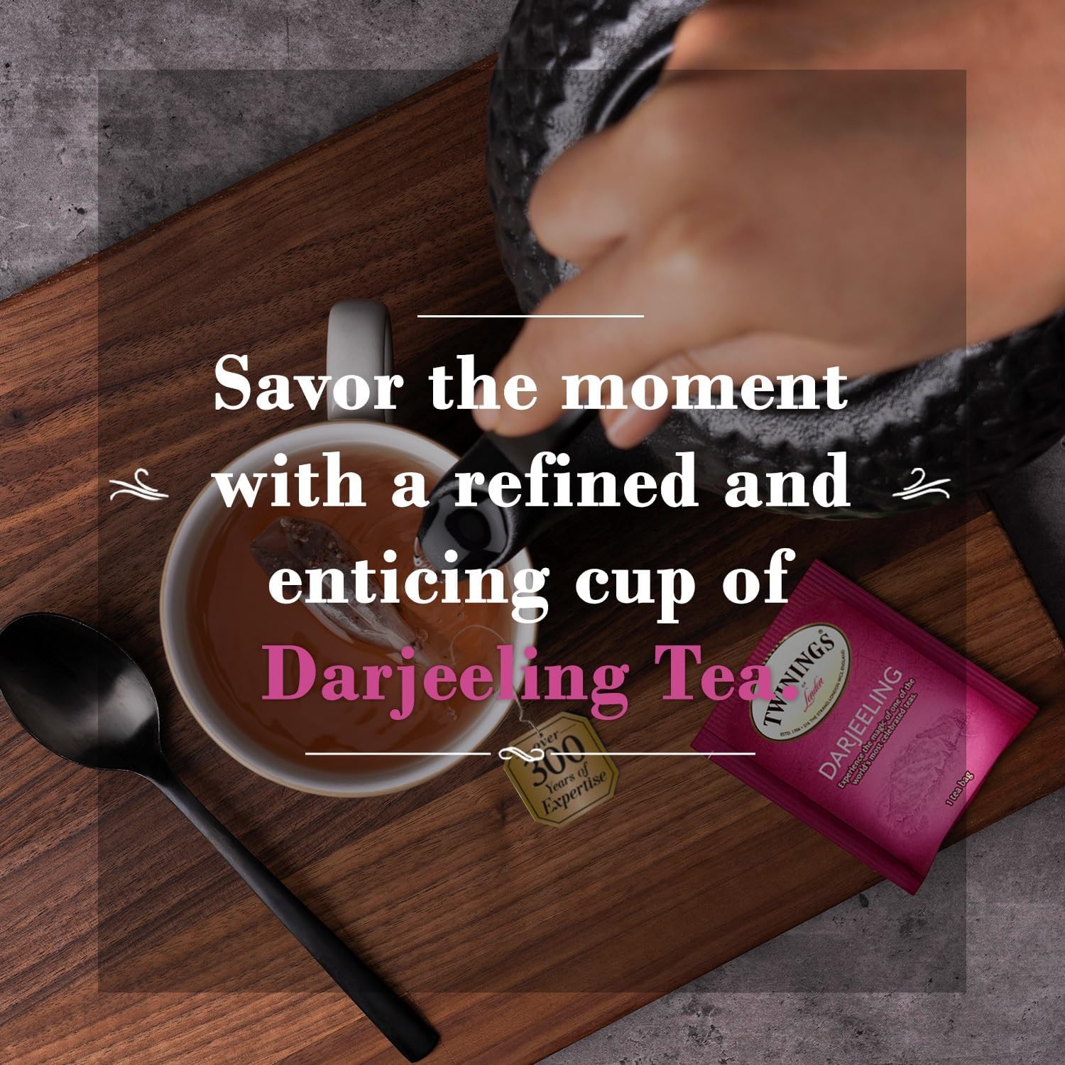 Twinings Darjeeling Tea – A Delicate, Dry Black Tea, 50 Count (Pack of 3)