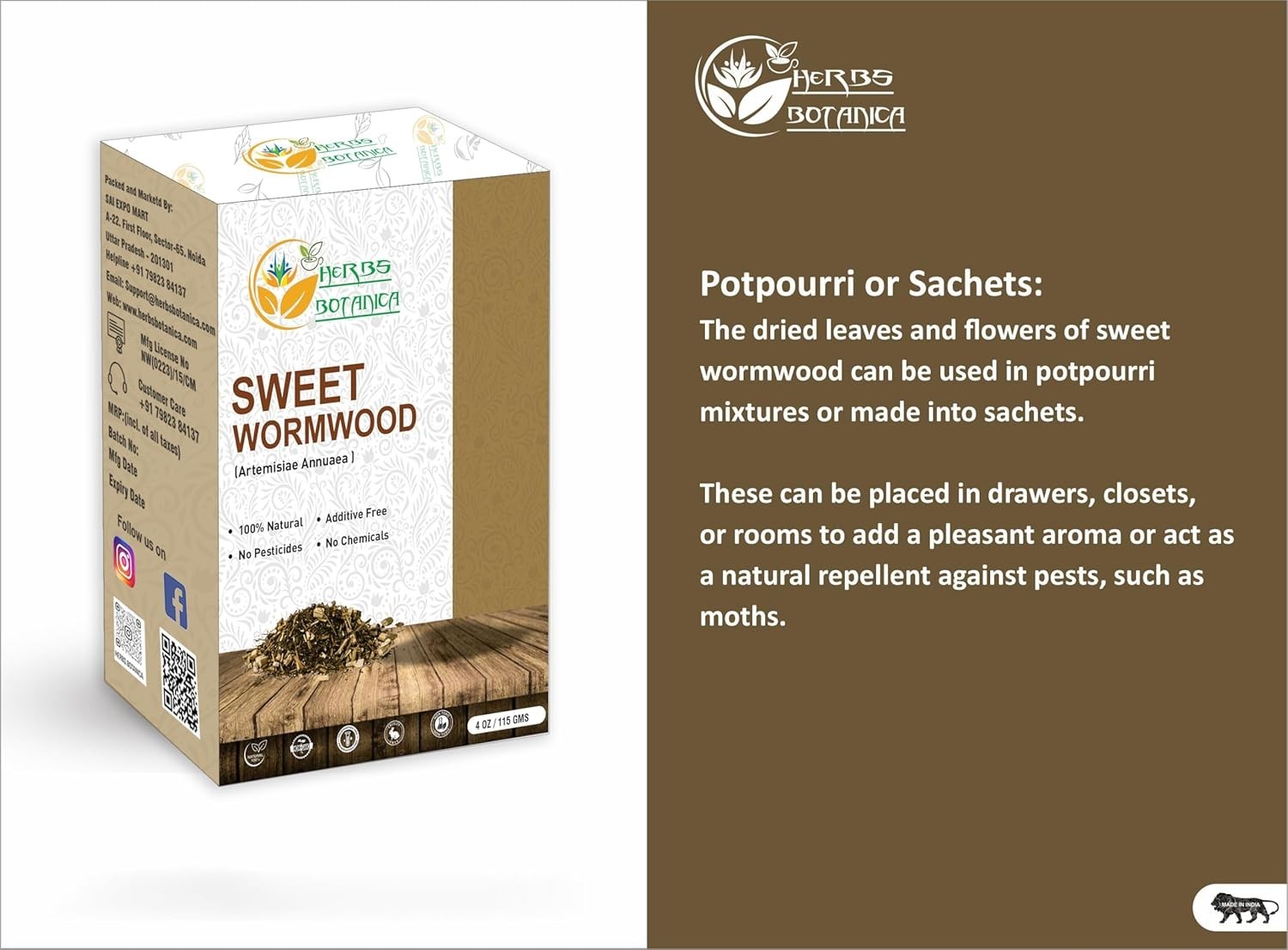 4oz Sweet Wormwood Tea – Medicinal Grade Artemisia Annua for Wellness