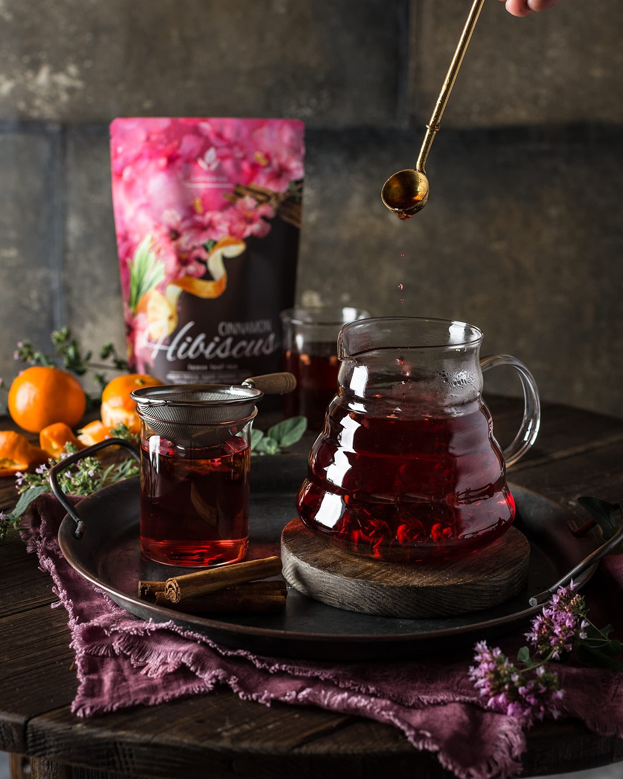 Gardenika Loose Leaf Tea Set, Herbal Caffeine-Free Set – Rooibos, Spearmint, …