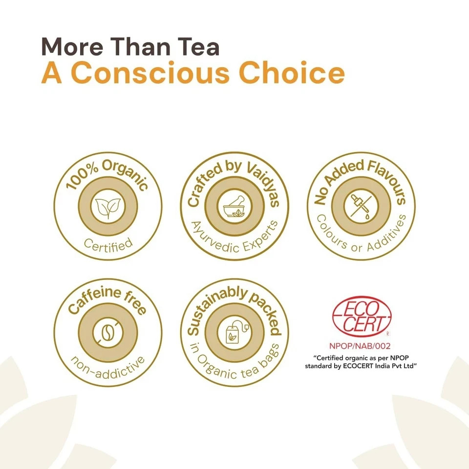 Maharishi Ayurveda All Natural Honey Chamomile Herbal Tea, 20 Tea Bag