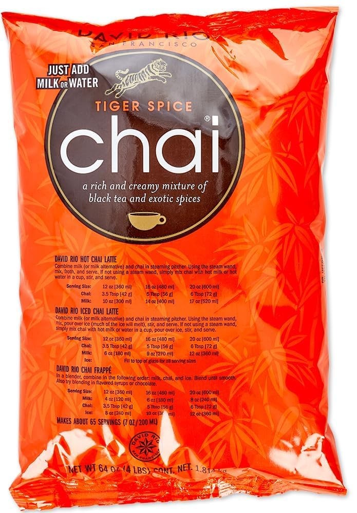 David Rio Food Service Bag Tiger Spice Chai, 1 Pack (1 x 4 Pound (Pack of 1)
