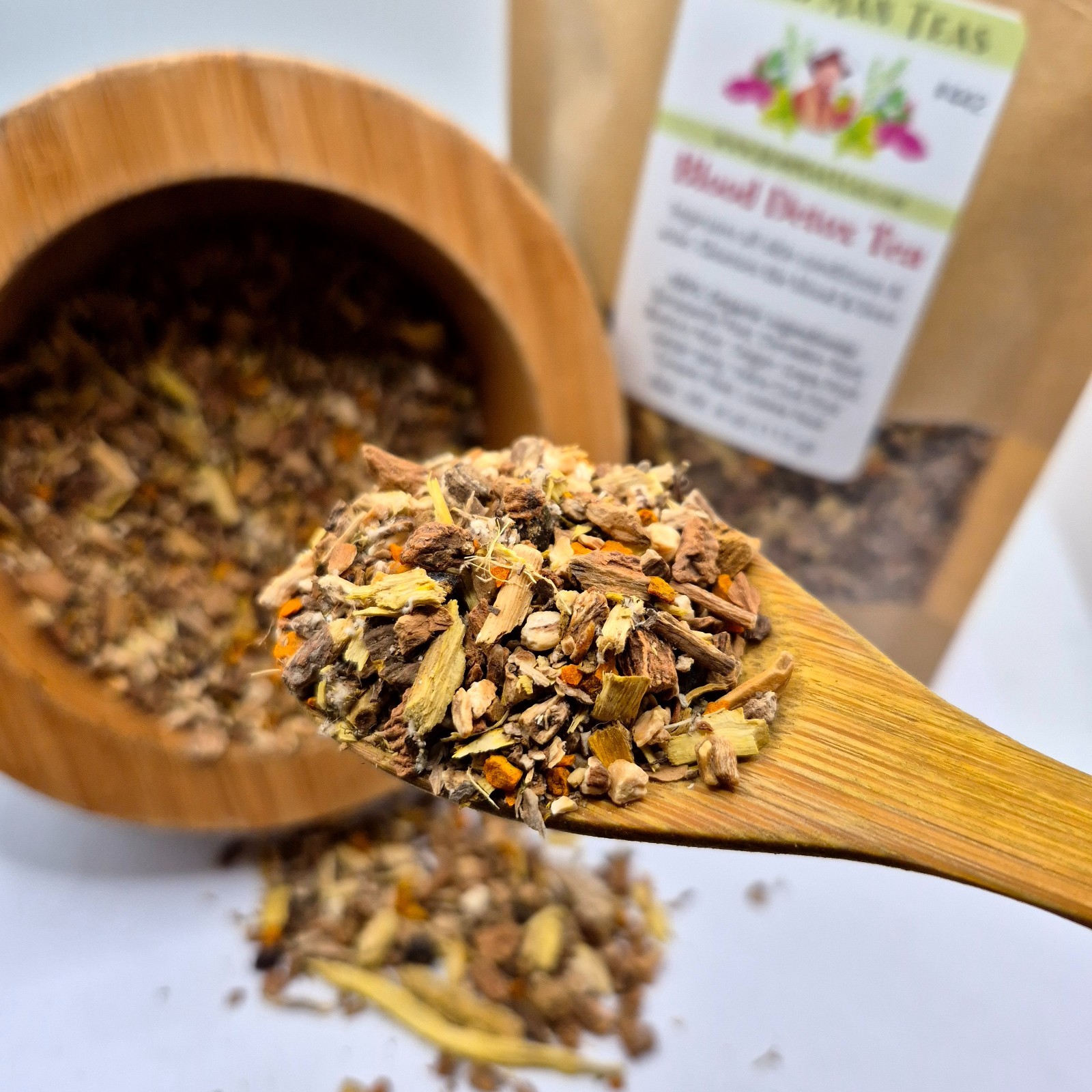 BLOOD DETOX TEA- For all skin conditions, liver detox by Master Herbalist 4oz