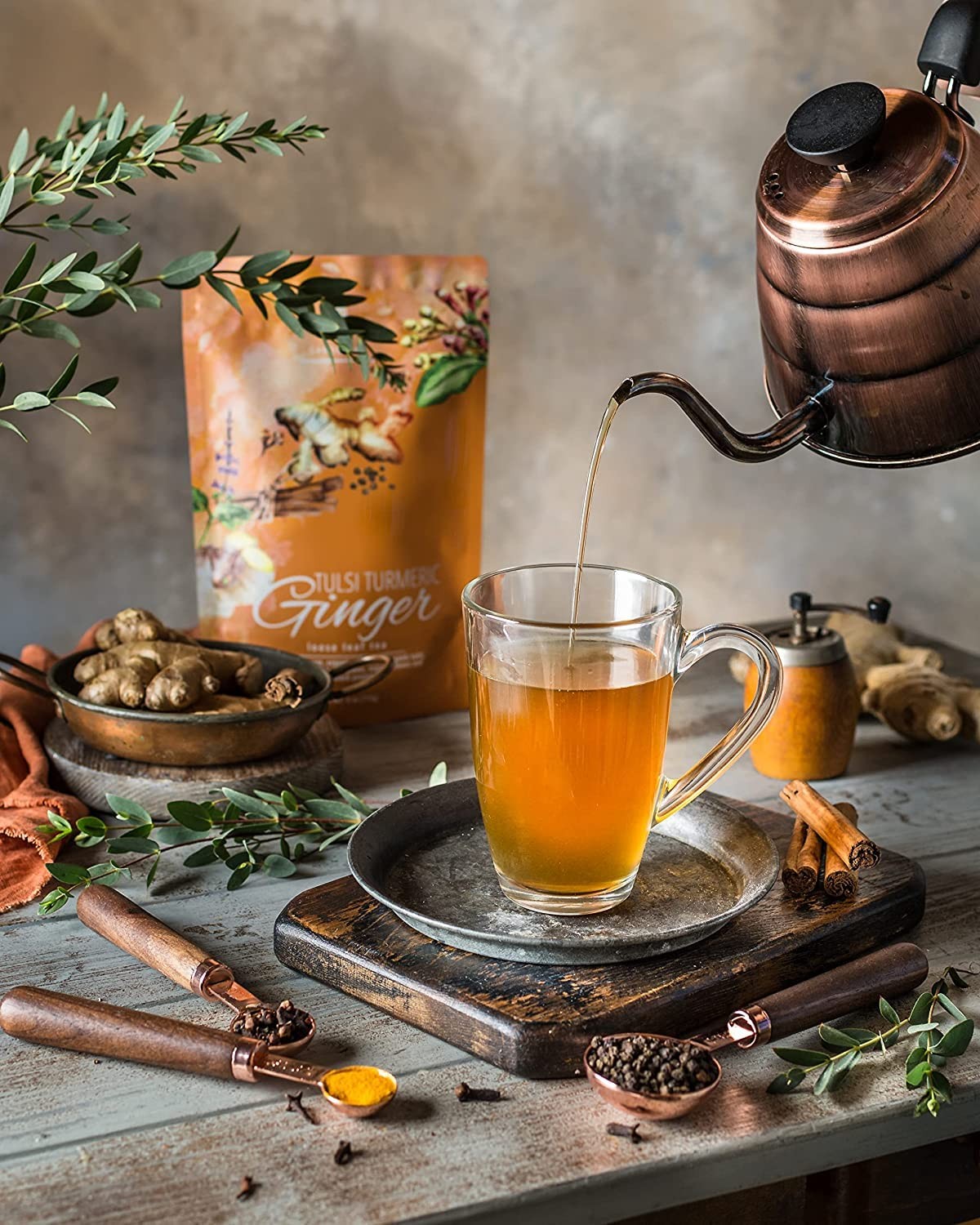 Gardenika Loose Leaf Tea Set, Herbal Caffeine-Free Set – Rooibos, Spearmint, …