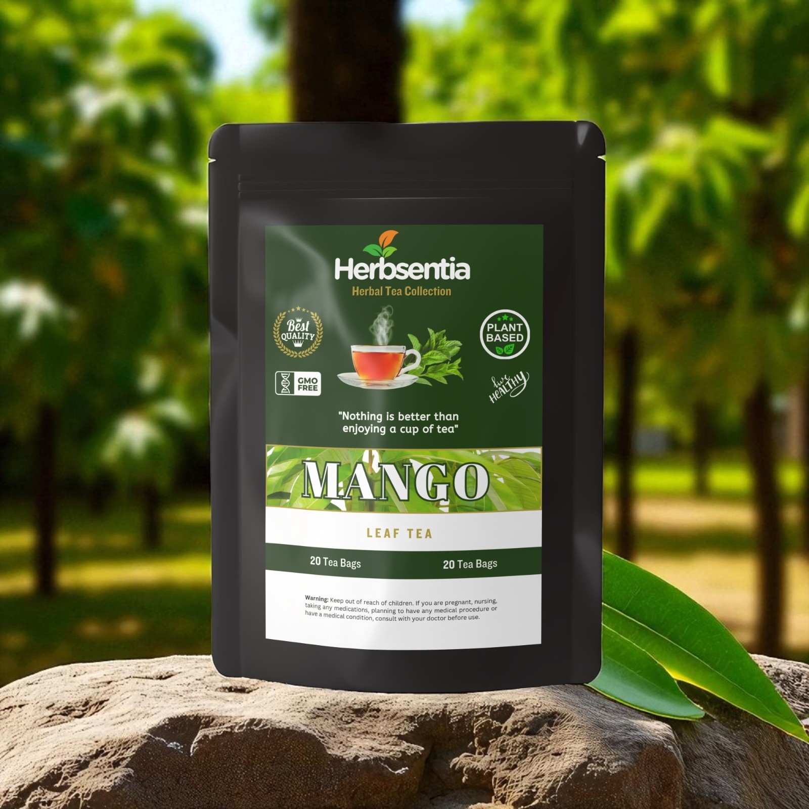 Herbsentia Mango Leaf Tea – Blood Sugar (Premium)